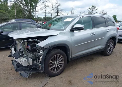 2019 Toyota Highlander Xle from USA, damaged, VIN 5TDJZRFHXKS593006